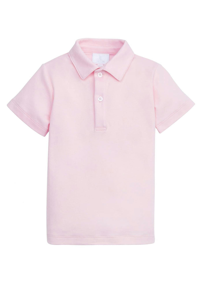 Short Sleeve Polo - Light Pink