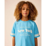 Organic Weekend Tee in Buzzer Blue
