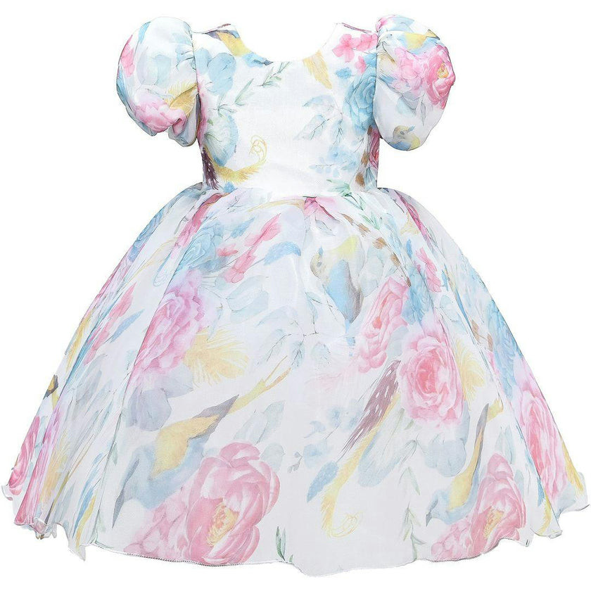 Pink Chablis Floral Garden Organza Dress