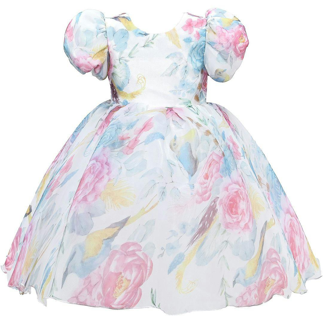 Pink Chablis Floral Garden Organza Dress