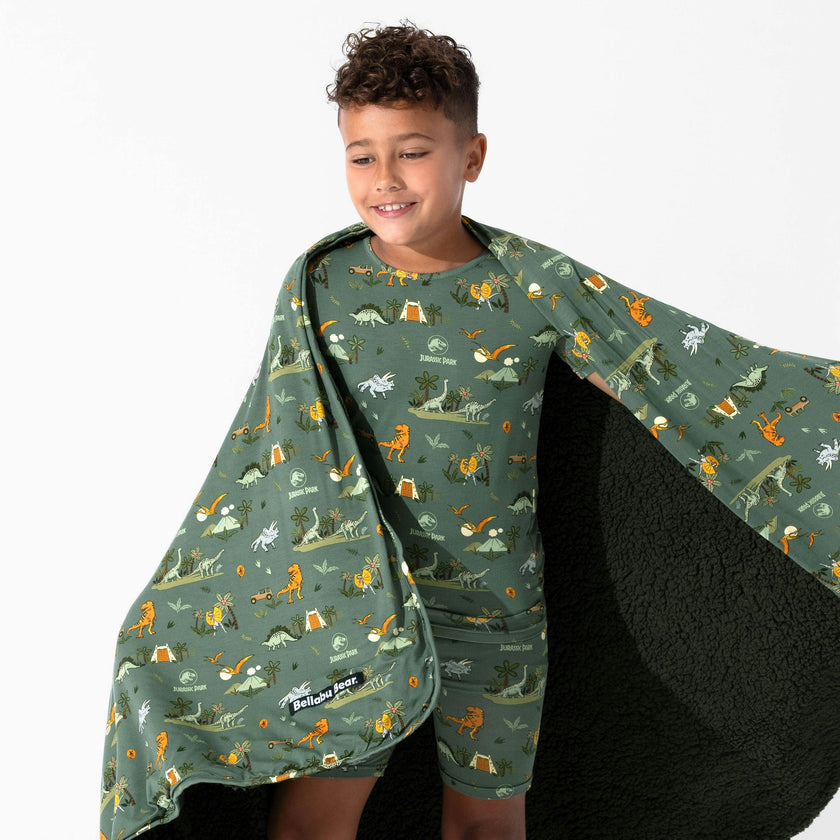 Jurassic Park: Safari Bamboo Sherpa Blanket