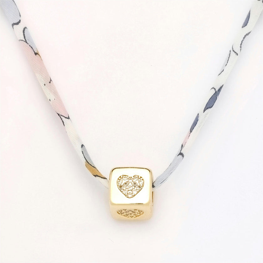 Liberty Gold Heart Charm Necklace