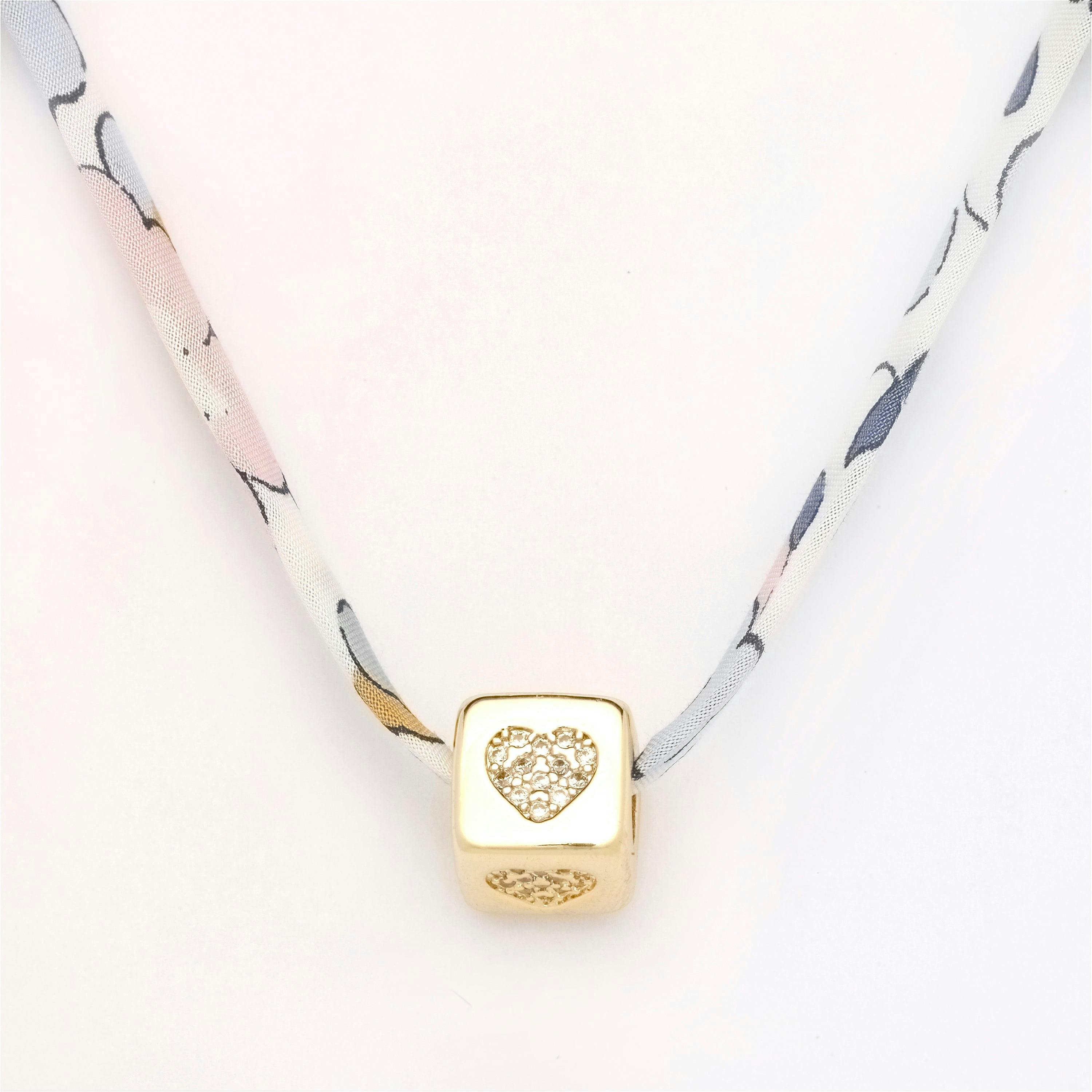 Liberty Gold Heart Charm Necklace