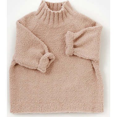 Baby Fuzzy Ribbed Neck Sweater
