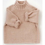 Baby Fuzzy Ribbed Neck Sweater