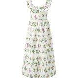 Emely Frill Embroidered Maxi Dress