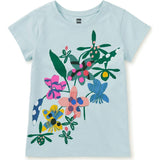 Tropical Orchids Graphic Tee, Blue