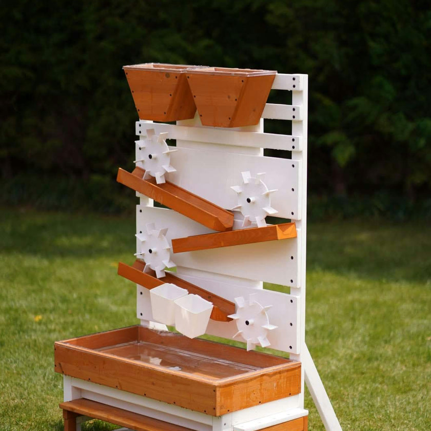 Avenlur Large Wooden Water Table – Multi-Level Sensory Play Station