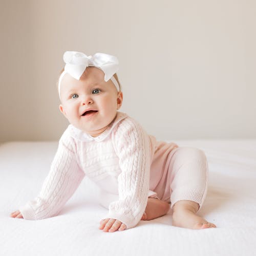 Cable Knit Longall Pink