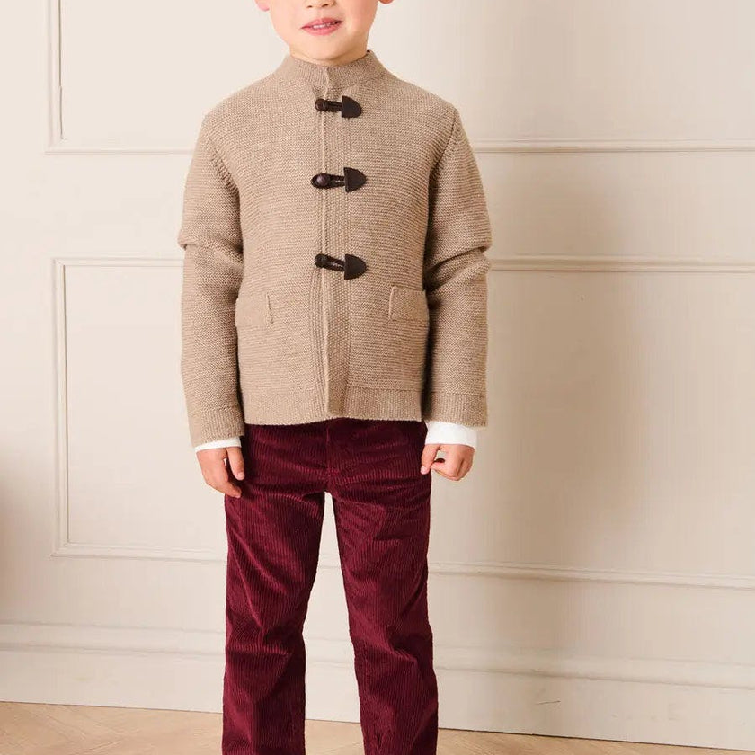 Corduroy Five Pocket Trousers in Burgundy (4-10yrs)