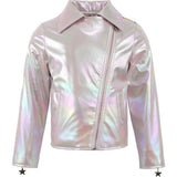 Rainbow Cloud Hologram Leather