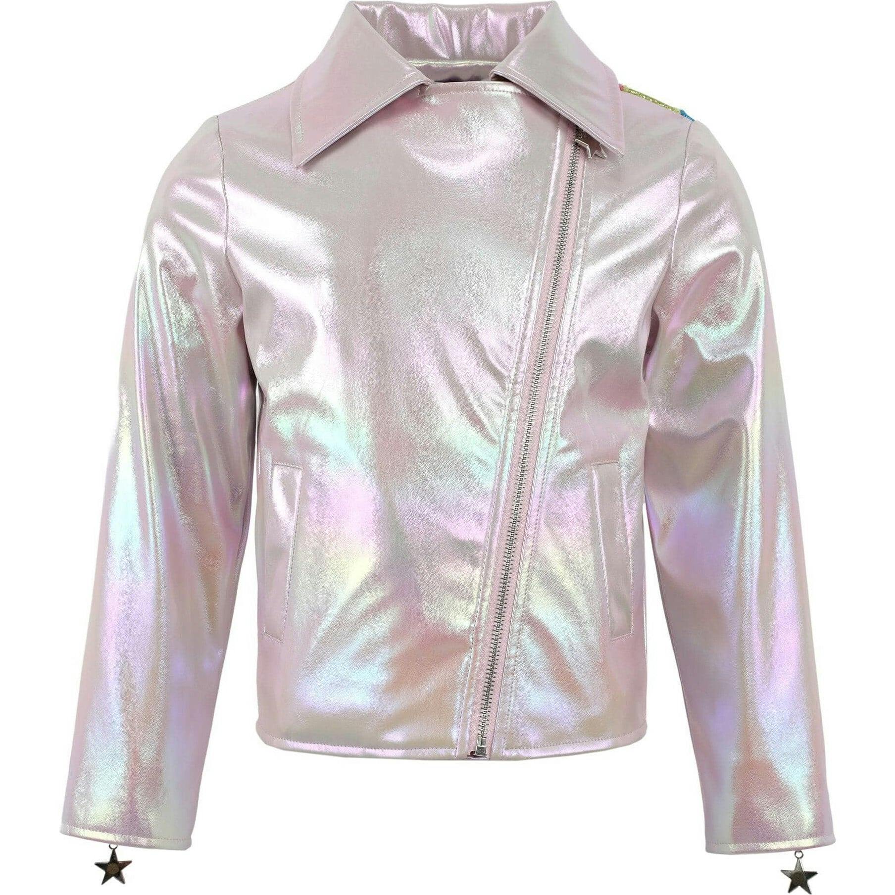 Rainbow Cloud Hologram Leather