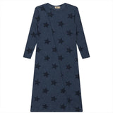 Distressed Ribbed Star Print Dress