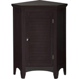 Glancy Wooden Corner Floor Cabinet with Shutter Door
