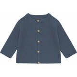 Organic Knit Cardigan, Blue