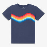 Kids rainbow wave tee