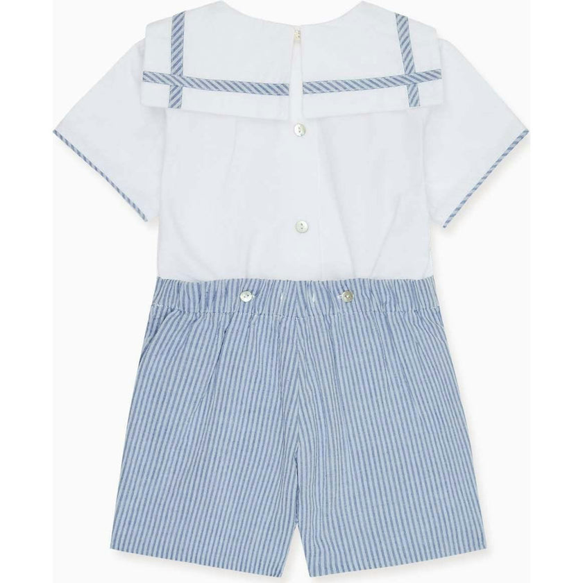 Dark Blue Stripe Antonio Baby Boy Set