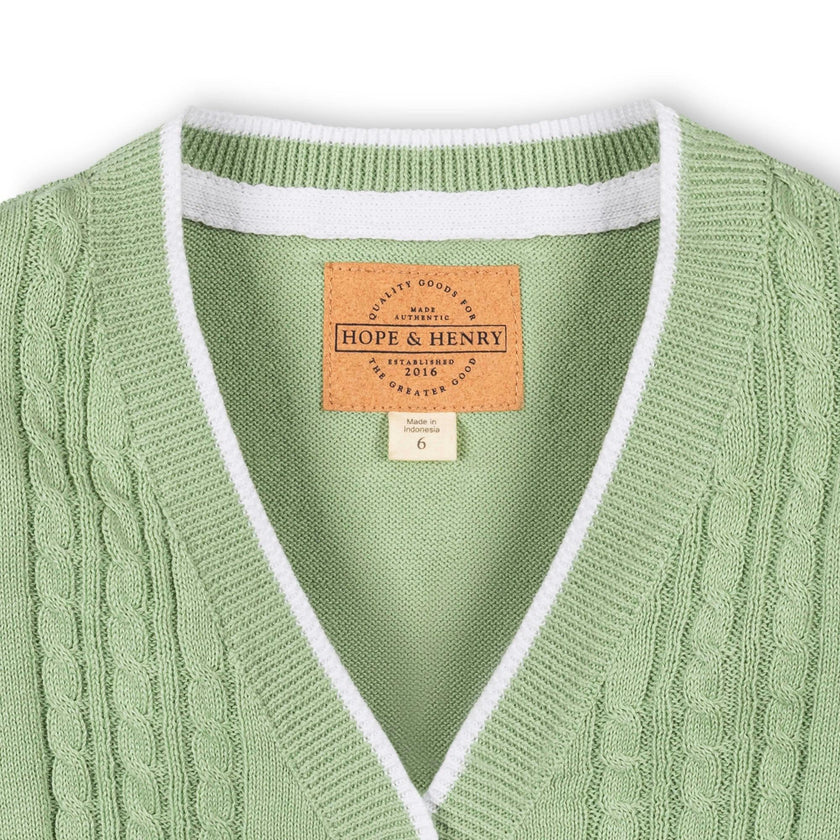 Organic Cable Cardigan