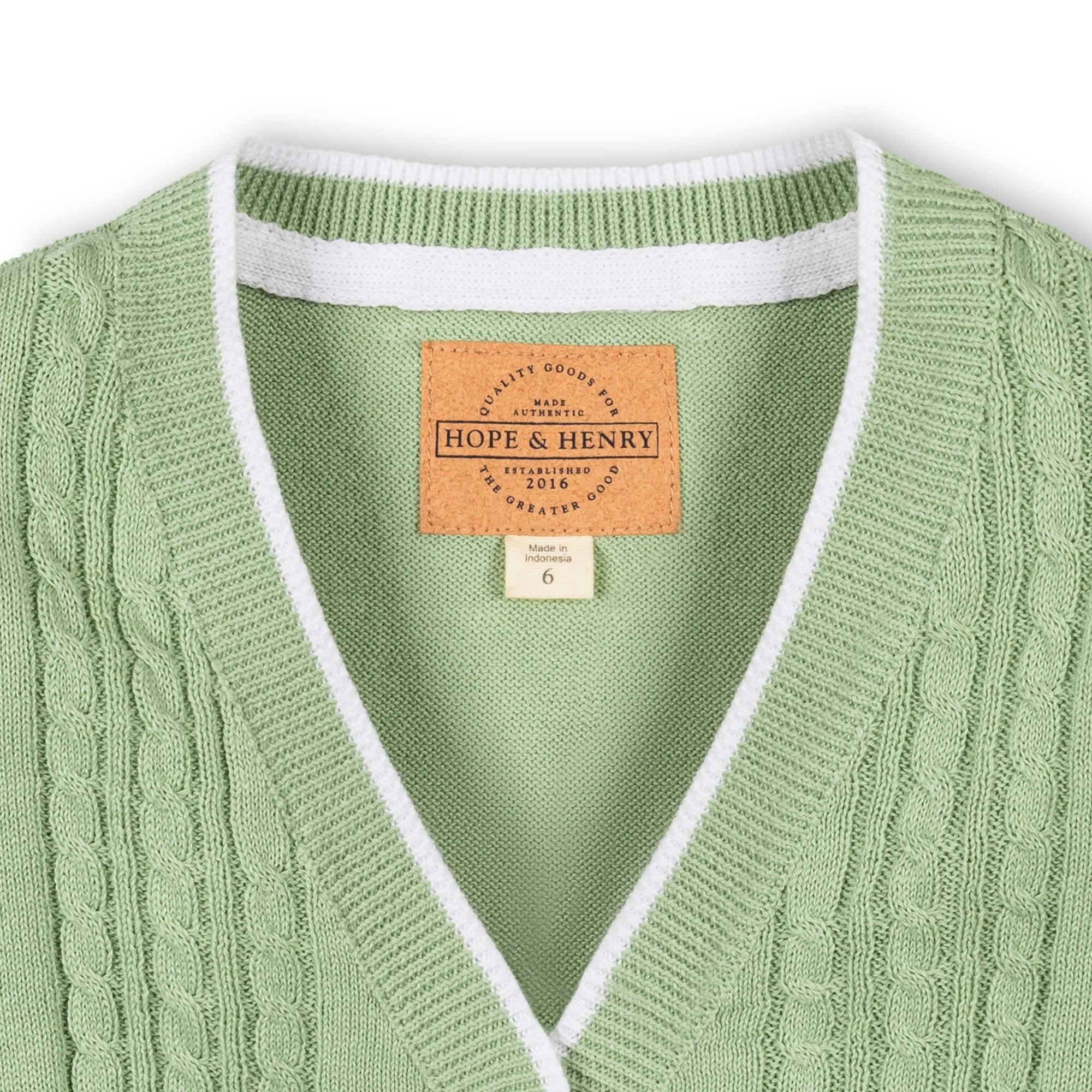 Organic Cable Cardigan
