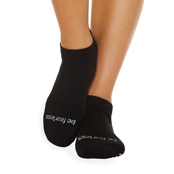 Be Fearless Grip Socks (Black/White)