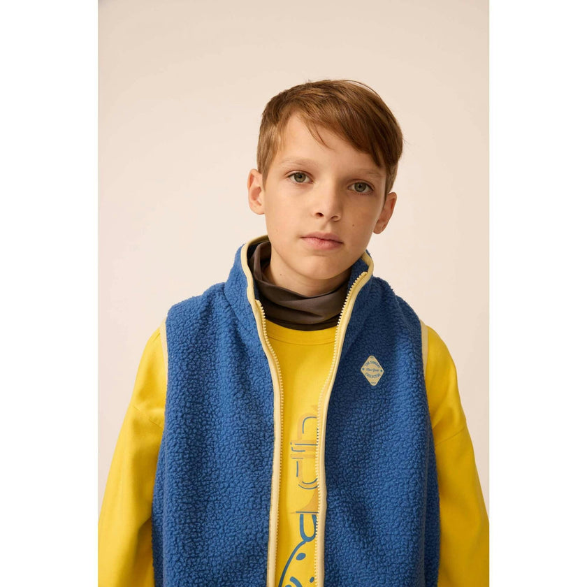 Polar Fleece Vest in Blue Note