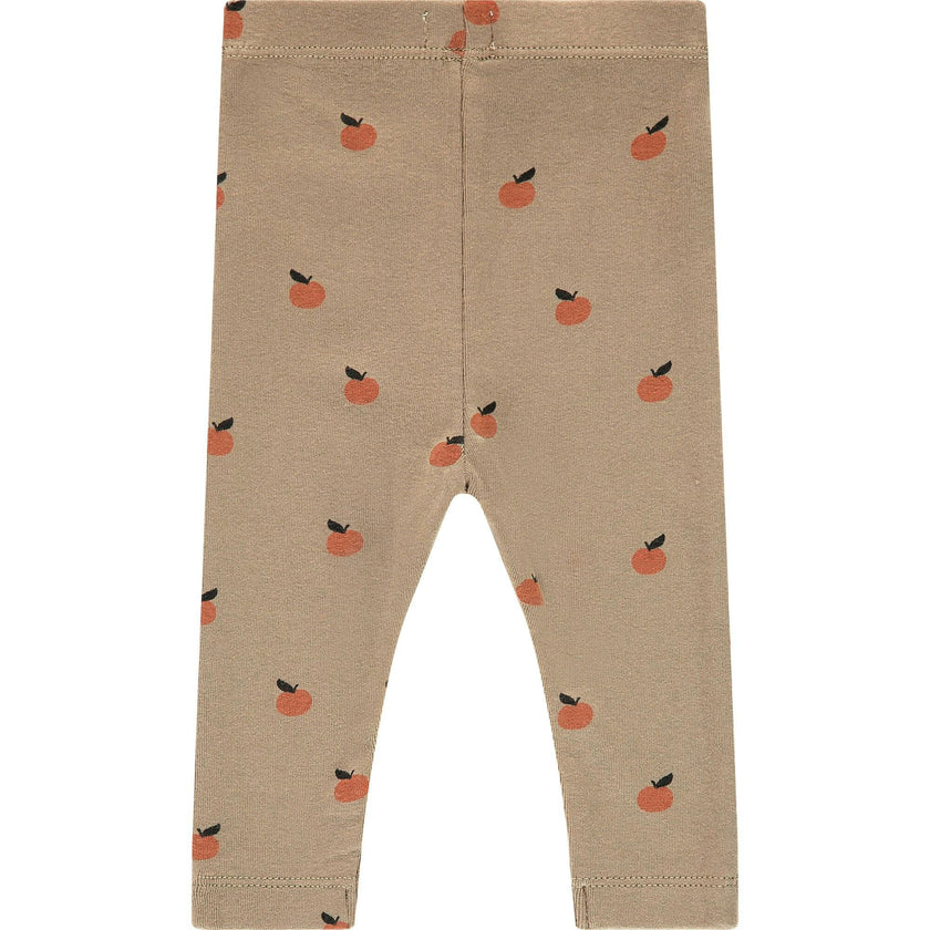Allover Orange Print Leggings