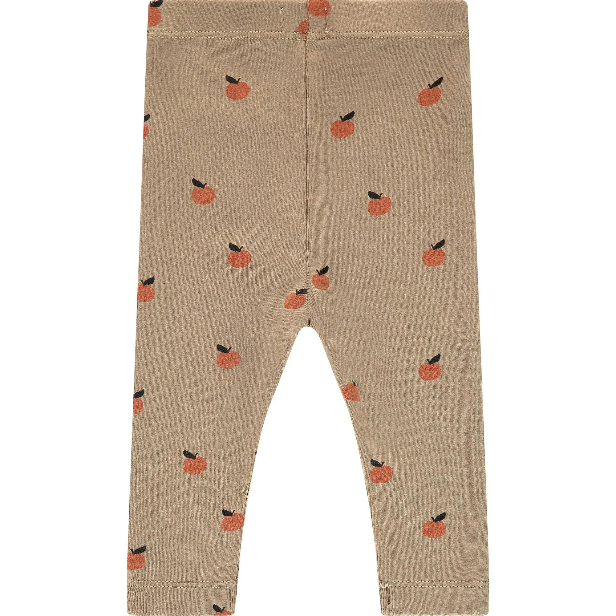 Allover Orange Print Leggings