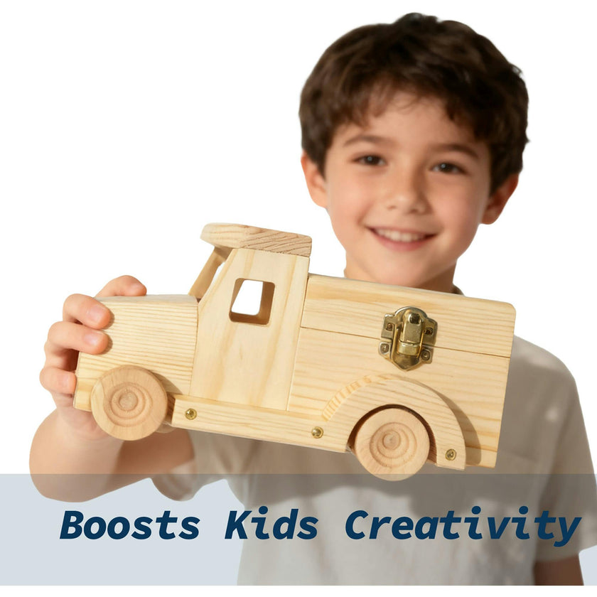 3-Piece Wood Building Toy Kit