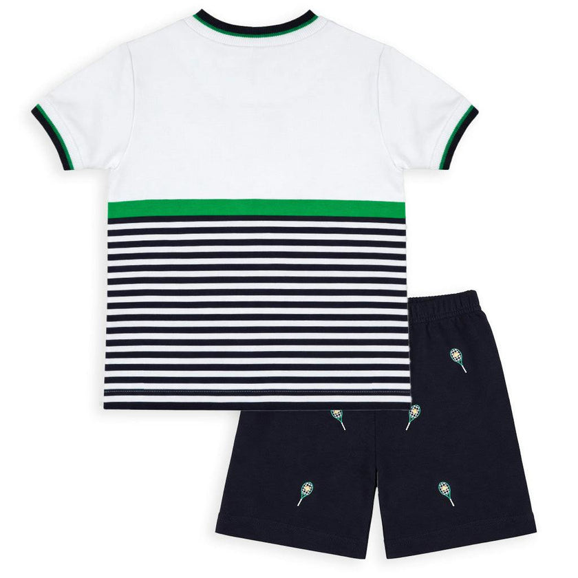 Knit Short Set with Tennis Rackets