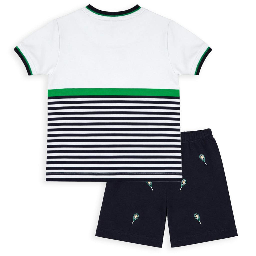 Knit Short Set with Tennis Rackets