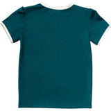 Rashguard Rose in Teal & Ivory