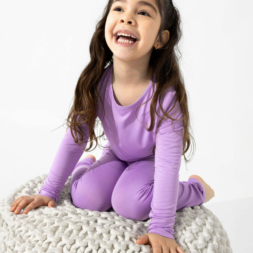 Lavender Bamboo Kids Pajamas