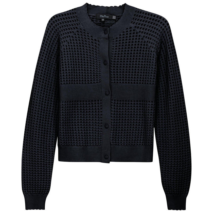Cropped Crochet Cardigan