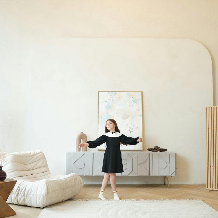 Leni dress (black/ivory)
