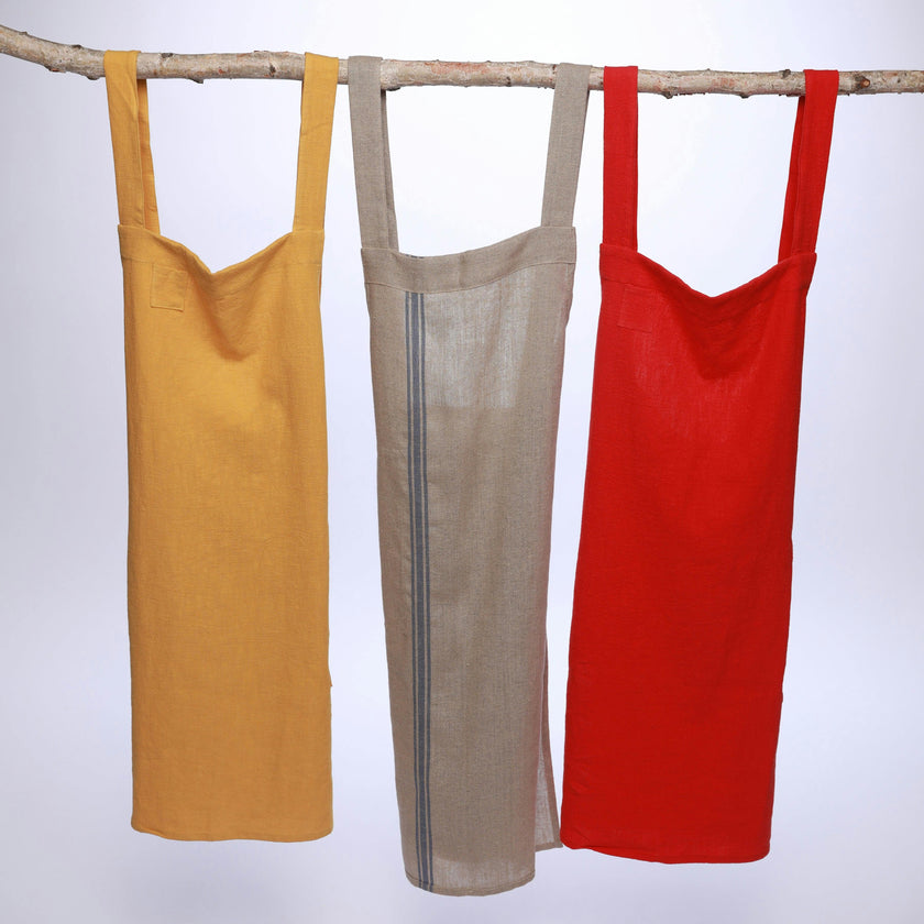 Nossilac French Linen Crossback Apron&nbsp;
