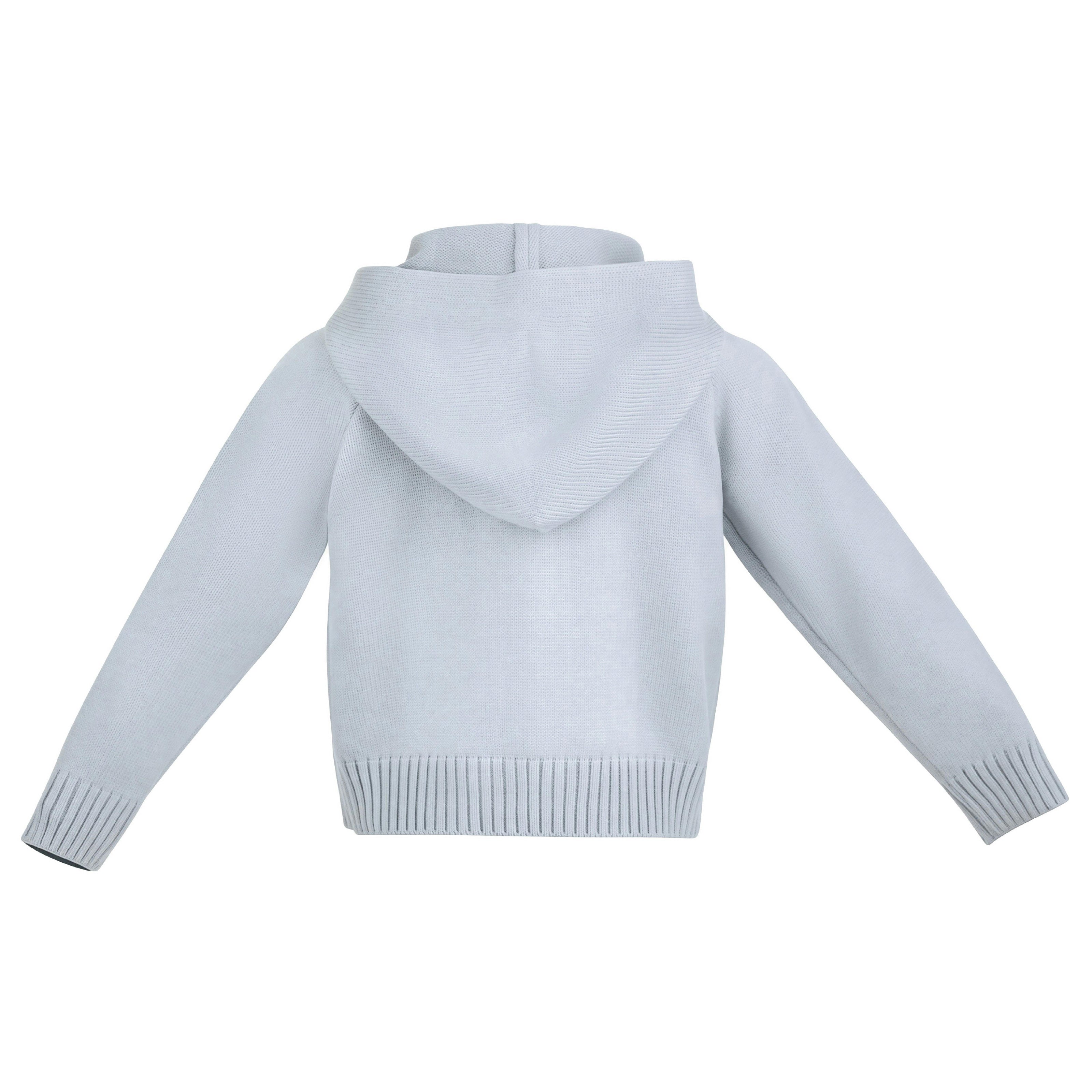 Blue Hooded Puffer Jacket