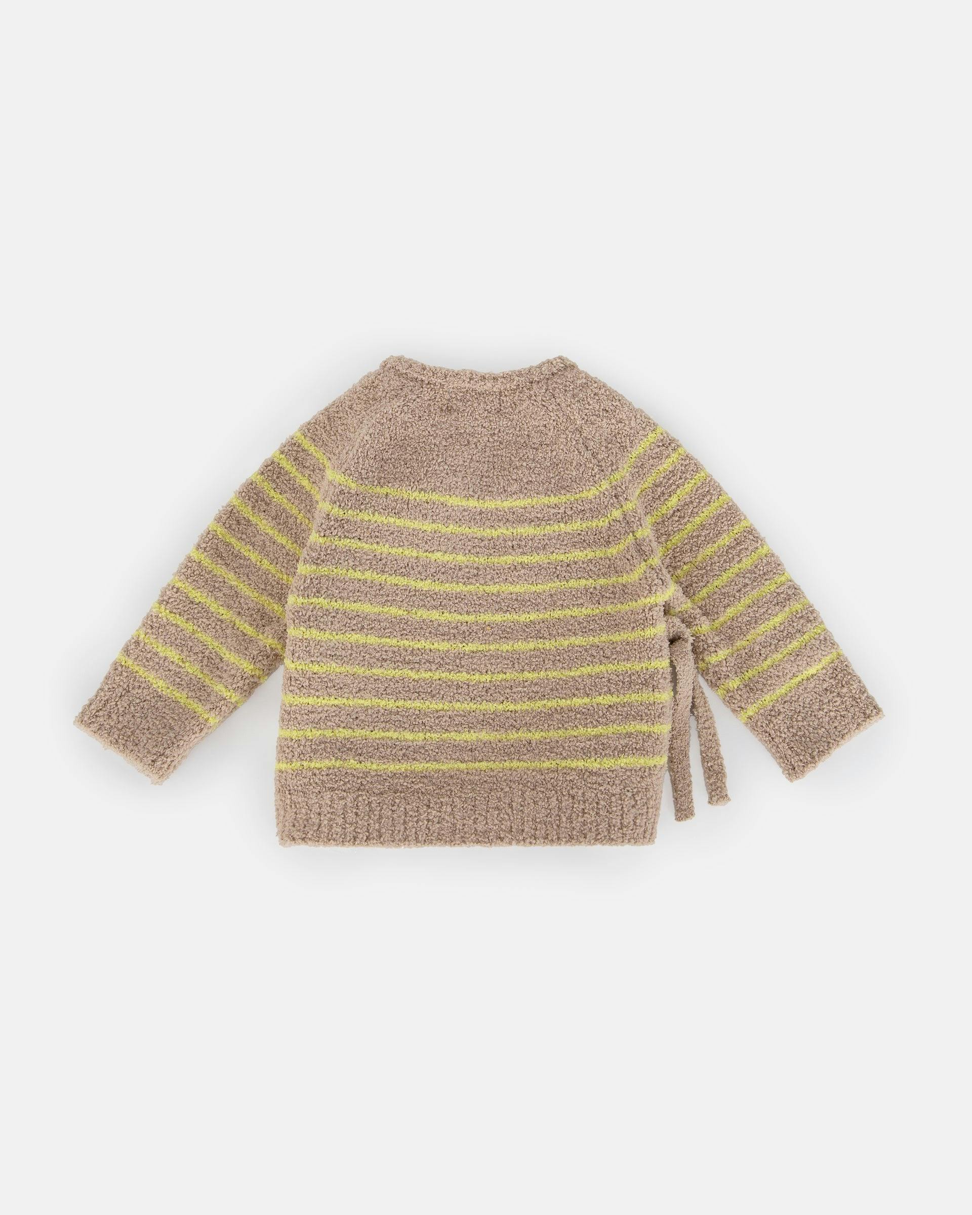 Wrap Top Striped - Fuzzy