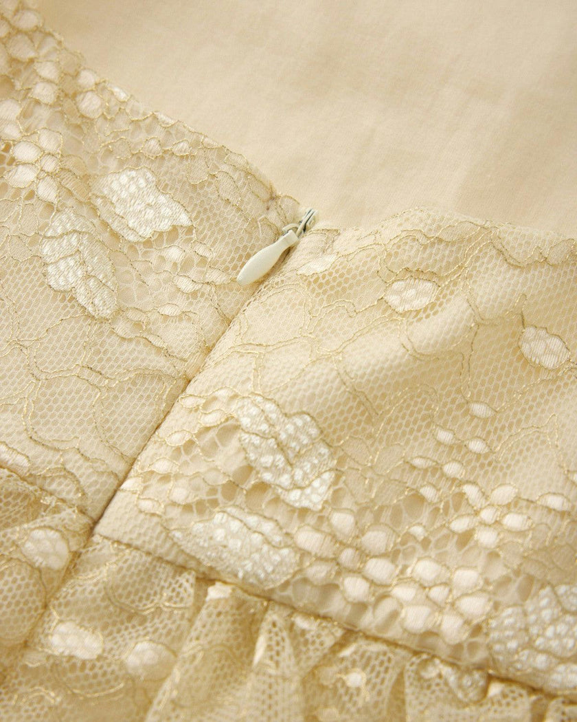 Tanya Lace Frill Maxi Dress