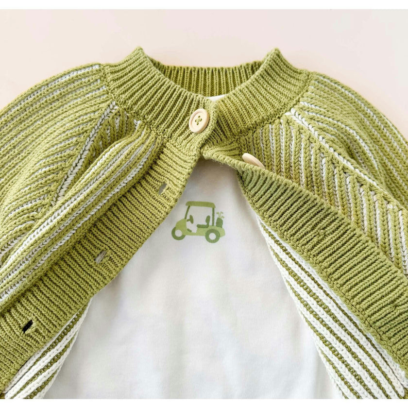 Walter Bear Plush Toy Onesie and Cardigan Set - Golf