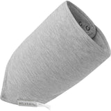 Grey Melange Luxe Solid Kerchief Bib