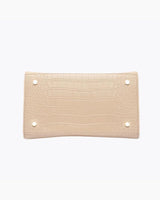 Medium Stylish, Chic Insulated Lunchbox, Cream Croc