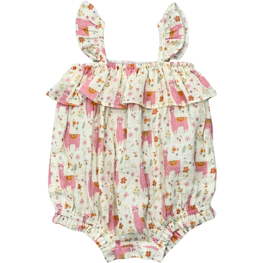 Baby Girl Gauze Bubble Romper