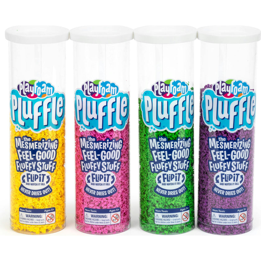 Playfoam® Pluffle™ Purple Purple, Green, Pink & Yellow 4-Pack