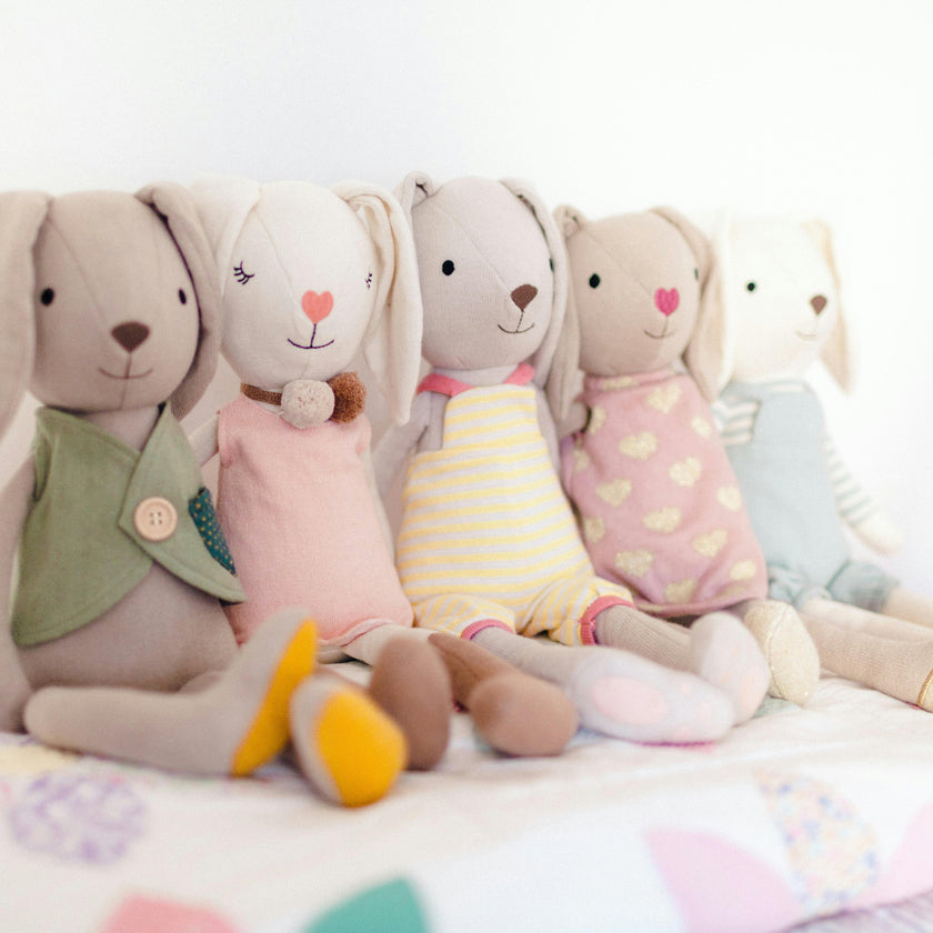 Knit Bunny Plush - Finn