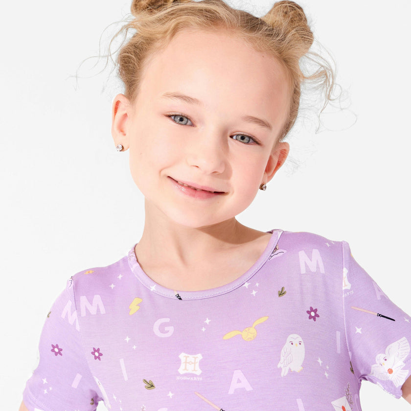 Hedwig's Magical Mail Bamboo Girls' Short Sleeve Dress