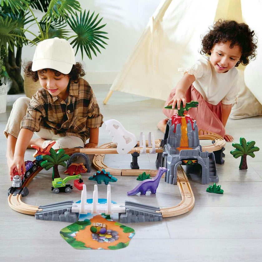 Hape: Railway Adventure Set - 61pc Train Playset