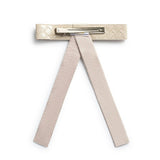 Halo Luxe Poppy Braided Woven Patent Clip - Sand