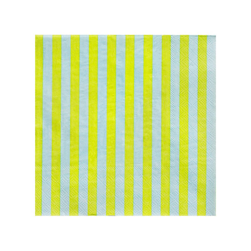 Spring Striped Lunch Napkins