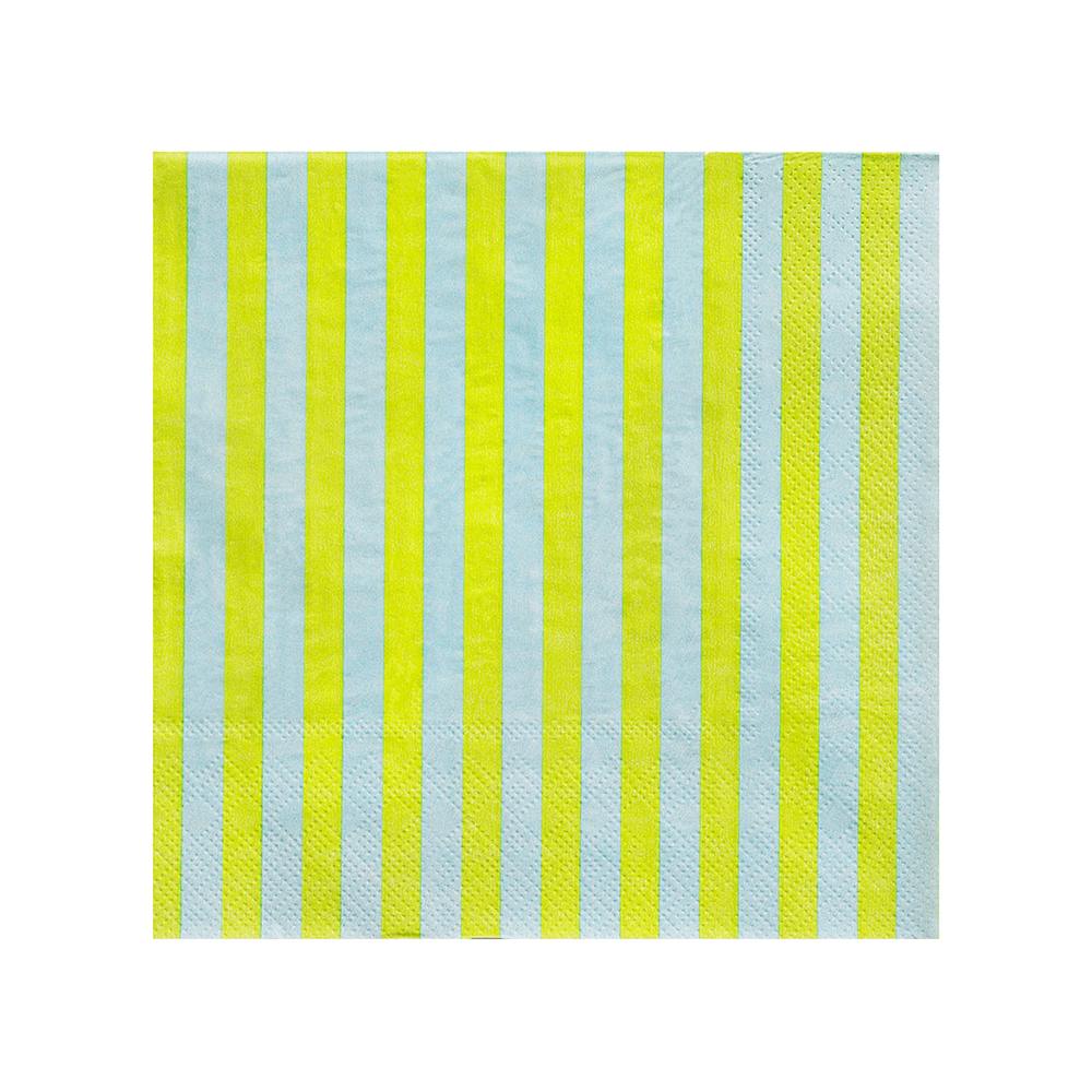 Spring Striped Lunch Napkins