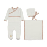 Classic Wrap Layette Set Blue Dawn